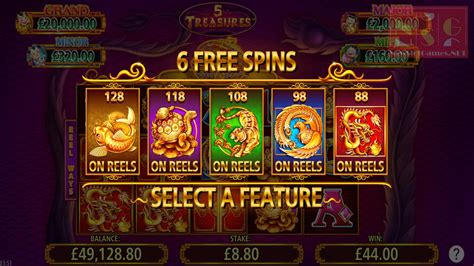 5 treasures free slots.